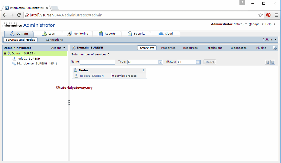 Informatica Admin Console 2